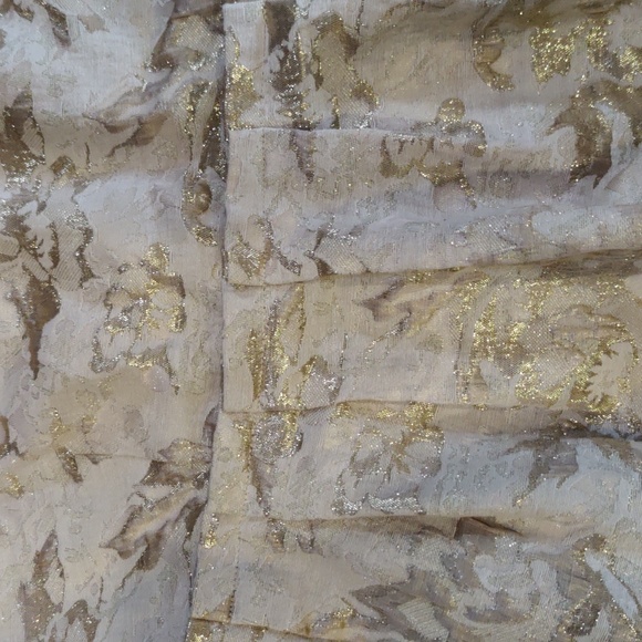 Max and Cleo Dress sz4 Metallic Pockets Keyhole Back Hidden Zipper - Picture 3 of 6